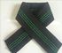 भारतीय स्टाइल सोफा इलास्टिक बद्धी 68g / M काला रंग 3 हरी रेखाओं के साथ आपूर्तिकर्ता