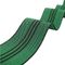 3 मिमी लाइनों के साथ 50 मिमी चौड़ाई पीपी सोफा लोचदार बद्धी हरा रंग आपूर्तिकर्ता
